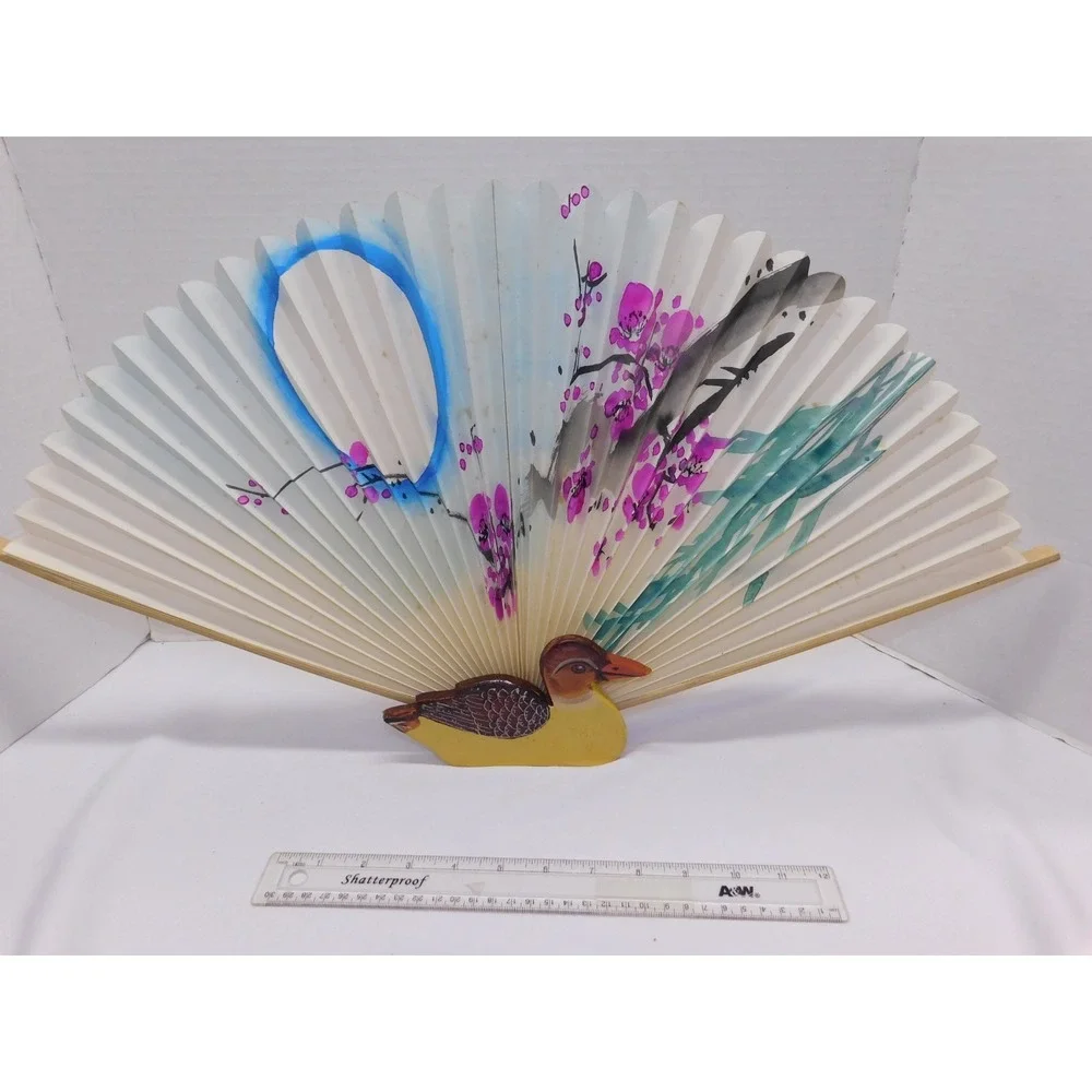 Vintage Chinese Paper Duck Fan